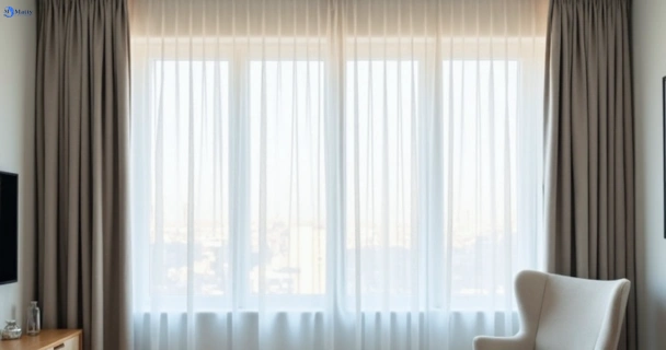 Freshly steam cleaned curtains in pallara QLD